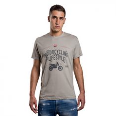 T-SHIRT BETA MOTORCYCLING IS A LIFESTYLE GRIGIA