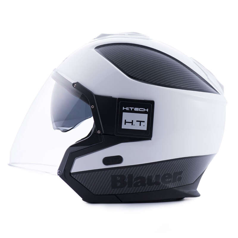 CASCO BLAUER HACKER SOLO WHITE - Ragni Moto