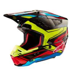 CASCO S-M5 ALPINESTARS ACTION 2 BLK/YELLOW FLUO/RED