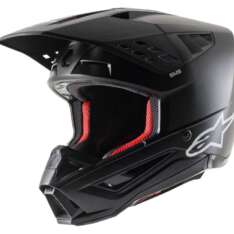 CASCO S-M5 ALPINESTARS SOLID BLACK MATT