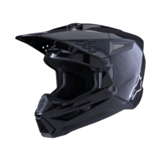 CASCO S-M3 ALPINESTARS SOLID BLACK GLOSSY