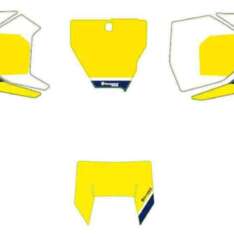 ADESIVI PORTANUMERO GIALLE HUSQVARNA