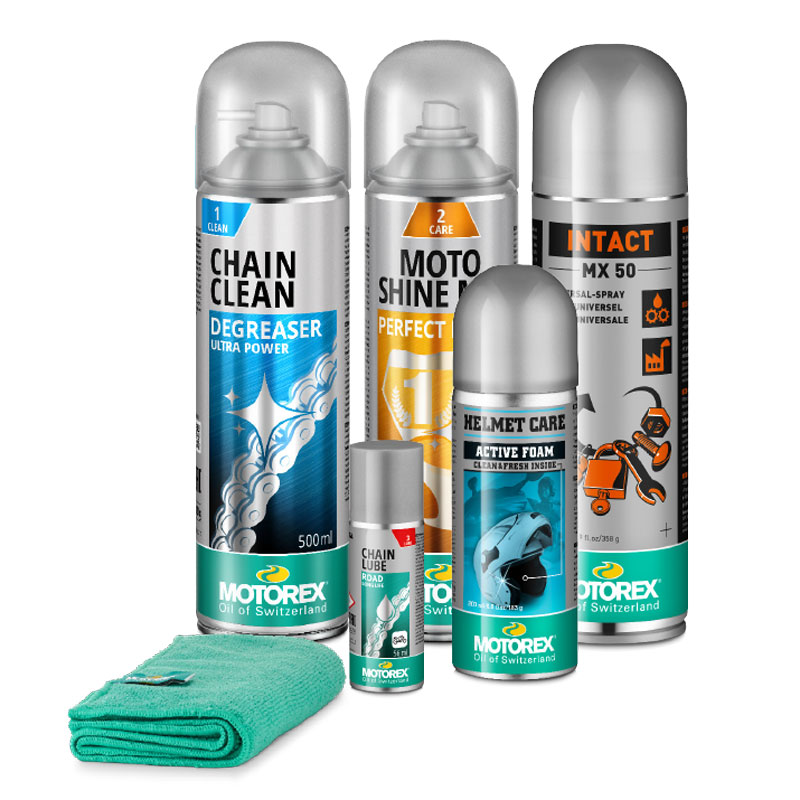 KIT PRODOTTI MANUTENZIONE MOTO MOTOREX