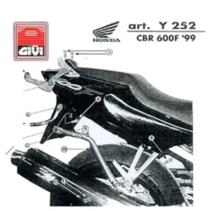 STAFFE PORTAPACCHI MONORACK GIVI HONDA CBR600F 99/00 OUTLET
