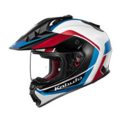 CASCO ADVENTURE HONDA KABUTO "GEOSYS GT MIPS" BIANCO/BLU/ROSSO