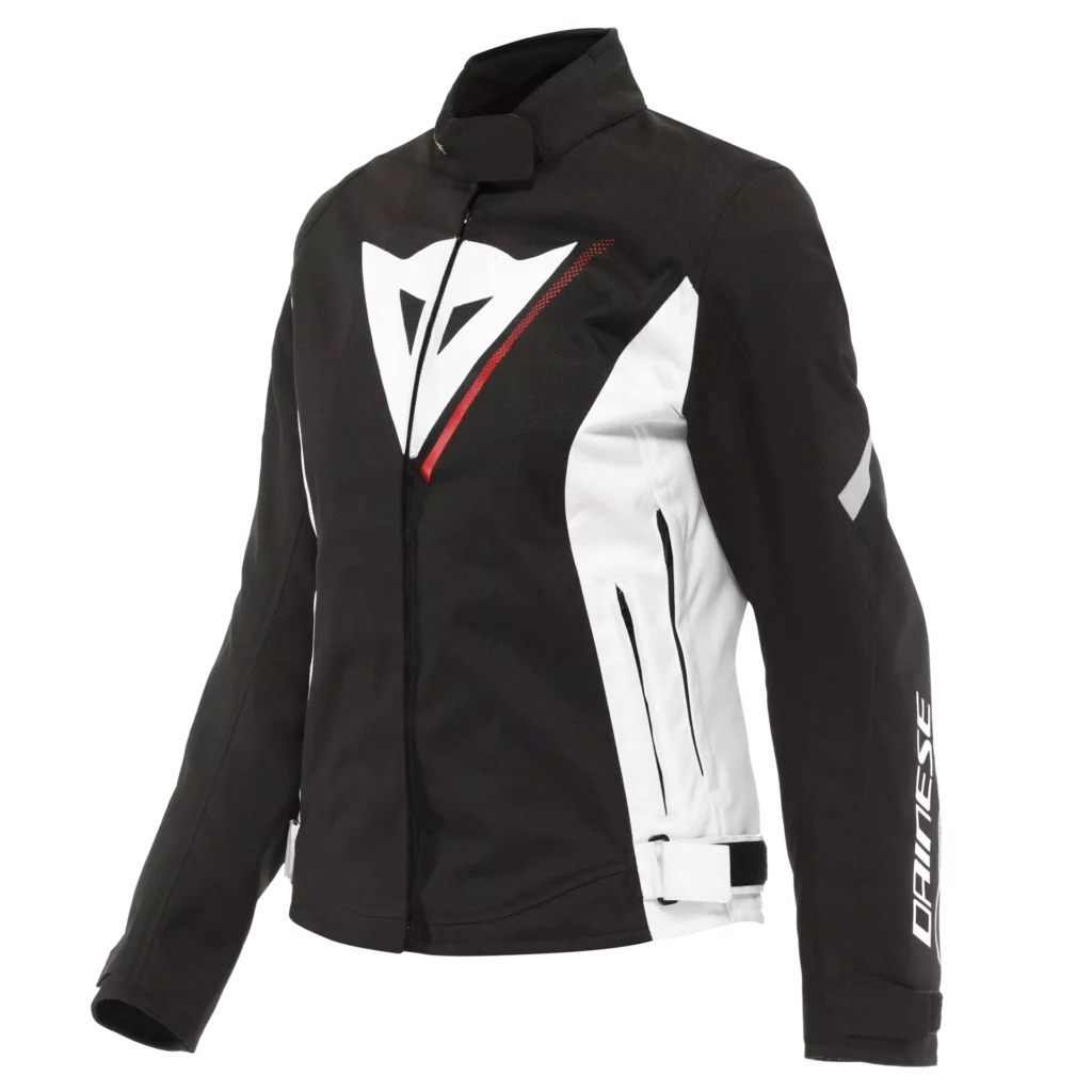 GIACCA DAINESE VELOCE D-DRY LADY BLACK WHITE LAVA RED