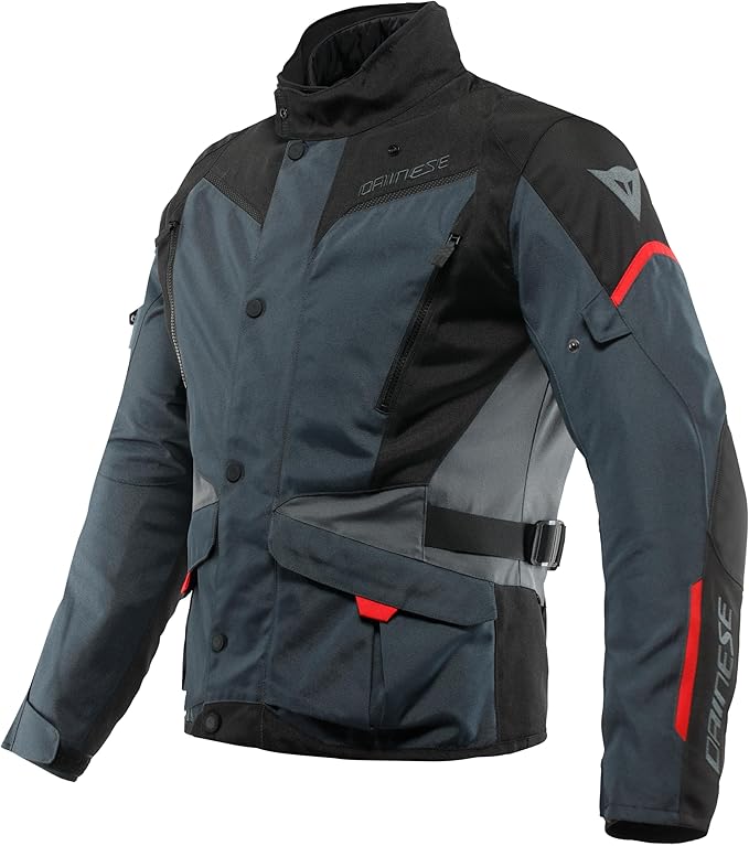 GIACCA DAINESE TEMPEST 3 D- DRY UOMO EBONY BLACK LAVA RED