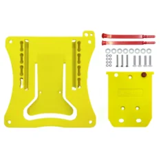 PORTATARGA ESTRAIBILE ENDURO GIALLO UNIVERSALE PLASTICA
